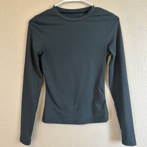 Trendy Queen Womens Long Sleeve T Shirts Fall Fashion 2025 Basic Crop Tops Go XS